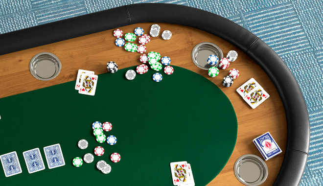 Texas Holdem Poker Table Dengan Dealer Slot Pantauan Krisis